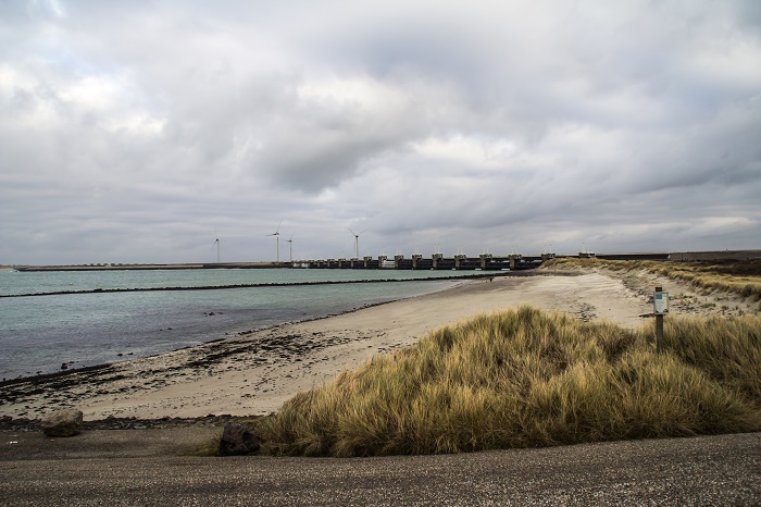 Bijzonder mooi uitzicht om vast te leggen, bij de Oosterscheldekering