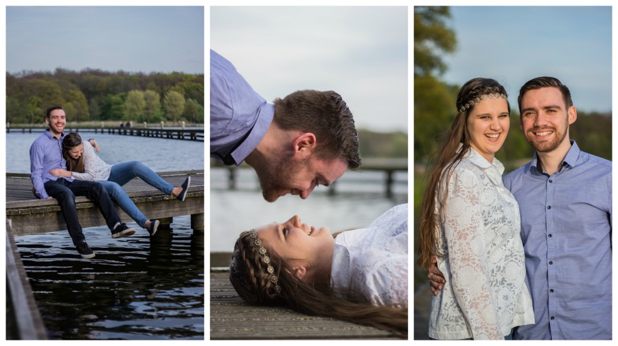 Loveshoot op de steigers bij Kralingse Plas, Rotterdam